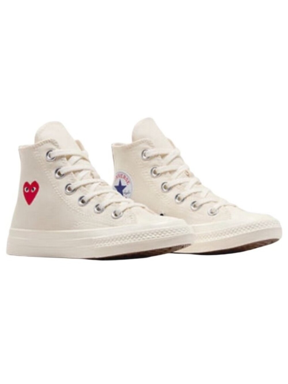 Comme des Garçons PLAY x Converse Chuck 70 High ‘Single Heart - Milk’ Size 11